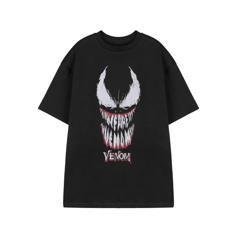 Image of Marvel Marvel Men Short Sleeved T-Shirt in Black Size: X-Large Black XL Male 5063203901463