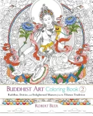 Image of buddhist art coloring book 2 buddhas deities and enlightened masters from