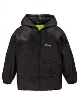 image of Regatta Boys Stormbreak Jacket - Black, Size 11-12 Years