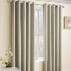 Image of Vogue Pair of 168 x 183 Blackout Curtains, Cream