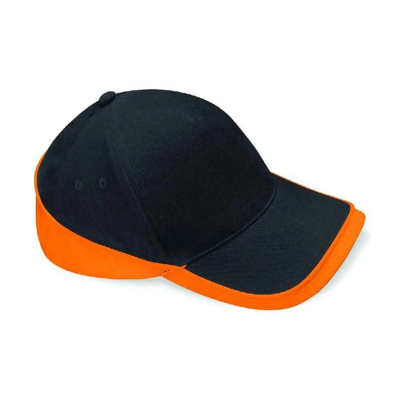 Image of Beechfield Beechfield Men Teamwear Competition Cap in Jet Black Jet Black One Size Male 5063527315823
