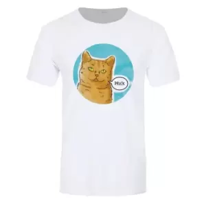 Image of Cute But Abusive Mens Prick T-Shirt (XXL) (White/Mint/Brown)