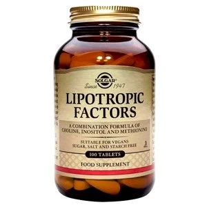 Image of Solgar Lipotropic Factors Tablets Vegetarian Formula 100 tablets