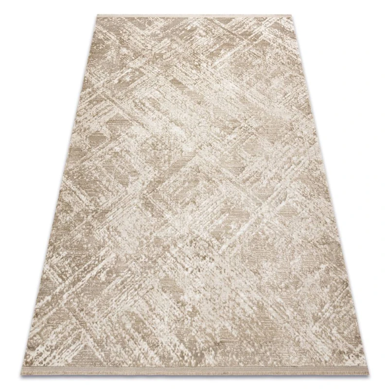 Image of RugsX Modern Carpet Duke 51541 Beige - Geometric, Structured, Very Soft, Fri 120X170 Cm