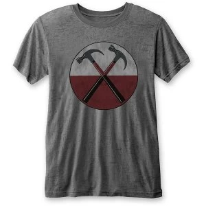 Image of Pink Floyd - The Wall Hammers Unisex Large T-Shirt - Grey