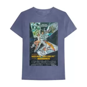 Image of James Bond 007 - Moonraker Unisex XX-Large T-Shirt - Blue