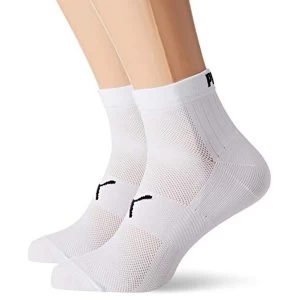 Image of Puma Performance Train Light Quarter Sock 44509 White/Black