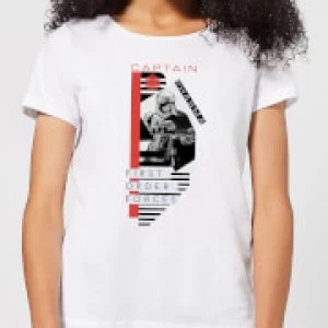 Image of Star Wars Captain Phasma Womens T-Shirt - White - 3XL