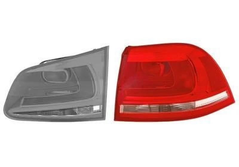 Image of VAN WEZEL 5848932 Rear light Outer section, without bulb holder, Right Combination Rearlight (391)