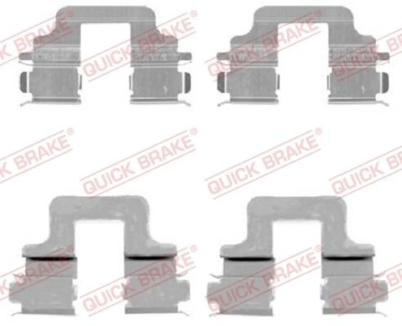 Image of QUICK BRAKE Brake pad fitting kit QUICK BRAKE 109-1731