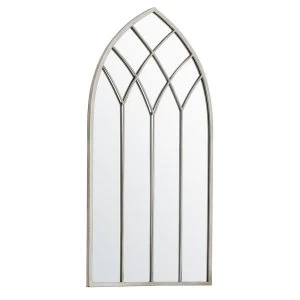 image of Gallery Roebuck Arched Rustic Mirror - Cream