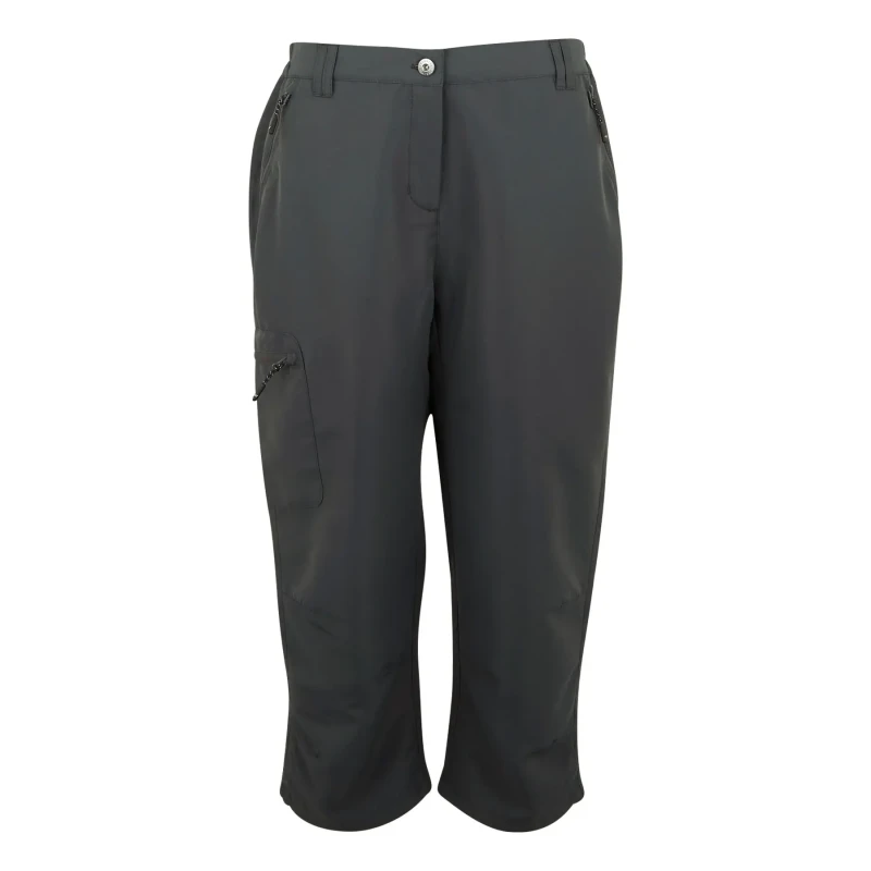 Image of Womens waterproof Trousers Regatta Chaska III Capri Gris Female 38