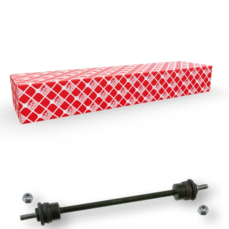 Image of FEBI BILSTEIN 17612 Anti-roll bar link OE Turbo NEW, Front Axle, with nuts Link Stabiliser (3229)