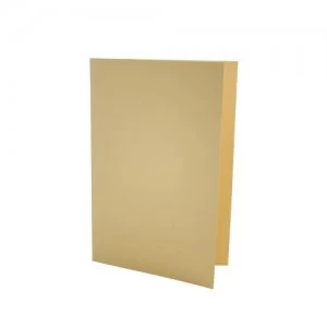 image of Value Square Cut Folder LightWeight Foolscap Yellw PK100