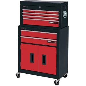 Image of Draper Two Drawer Roller Cabinet And Six Drawer Tool Chest