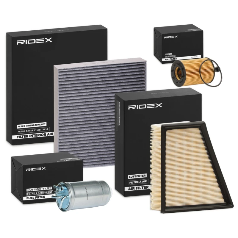 Image of RIDEX 4055F25011 Filter Set with air filter Filter Set (4055)