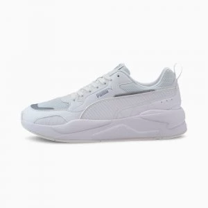 image of Mens PUMA X-Ray 2 Square Trainers, White/Grey Violet Size 10 Shoes