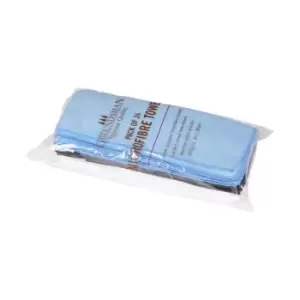 Image of Groundsman Microfibre Towels (Pack of 24) (One Size) (Blue) - Blue