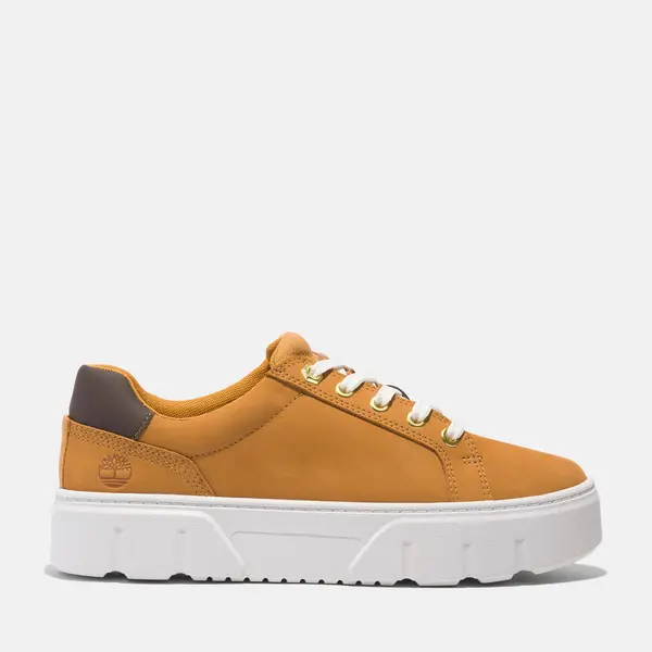 image of Timberland Low Lace-up Trainer For Her In Yellow, Size 3.5