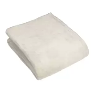Image of Furn. Harlow Throw Fleece Polyester Ecru
