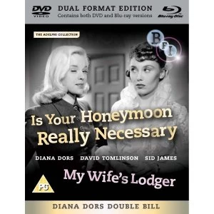 image of Diana Dors Double Bill Is Your Honeymoon Really Necessary? / My Wife's Lodger Bluray