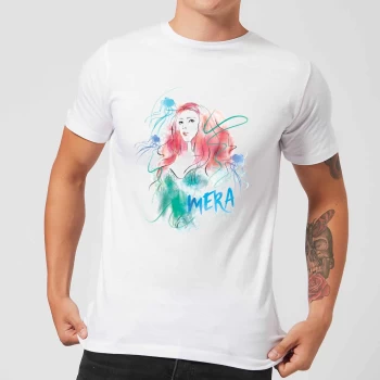 image of Aquaman Mera Mens T-Shirt - White - XS