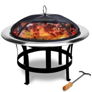 Image of Fire Pit Stainless Steel 75cm