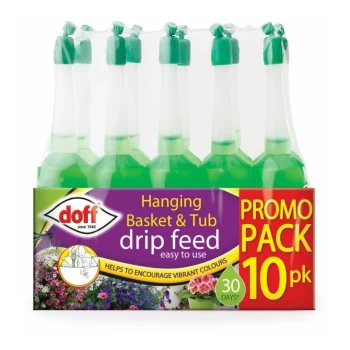 Image of Drip Feeders Pack 10 Hanging Basket & Tub - DP1045 - Doff