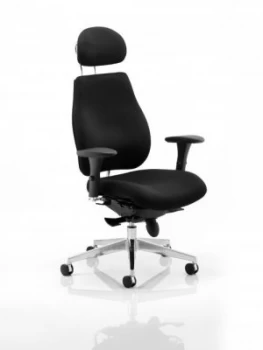 Image of Sonix Chiro Plus High Back Head Rest Posture Chair Black