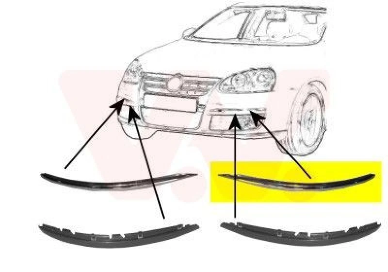 Image of VAN WEZEL Bumper cover VAN WEZEL 5886483