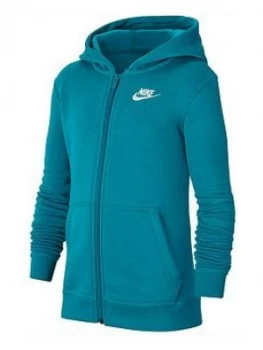 image of Nike Boys Nsw Hoodie Full Zip Club Hoodie - Blue