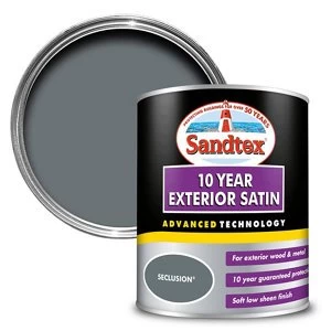 image of Sandtex 10 year Seclusion Satin Metal & wood Paint 2.5L