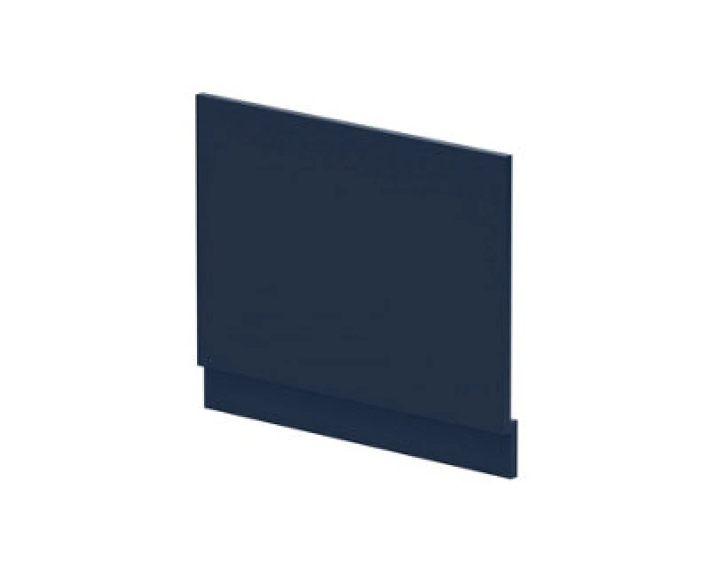 Image of Nuie Waterproof Shower Bath End Panel, Midnight Blue Bath Shower Panel For Straight Baths, 700mm