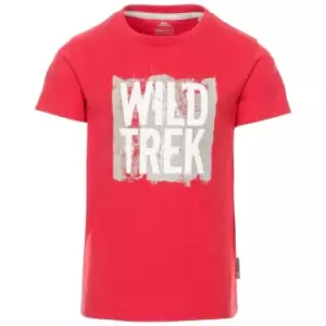 image of Trespass Childrens Boys Zealous T-Shirt (7-8 Years) (Red)