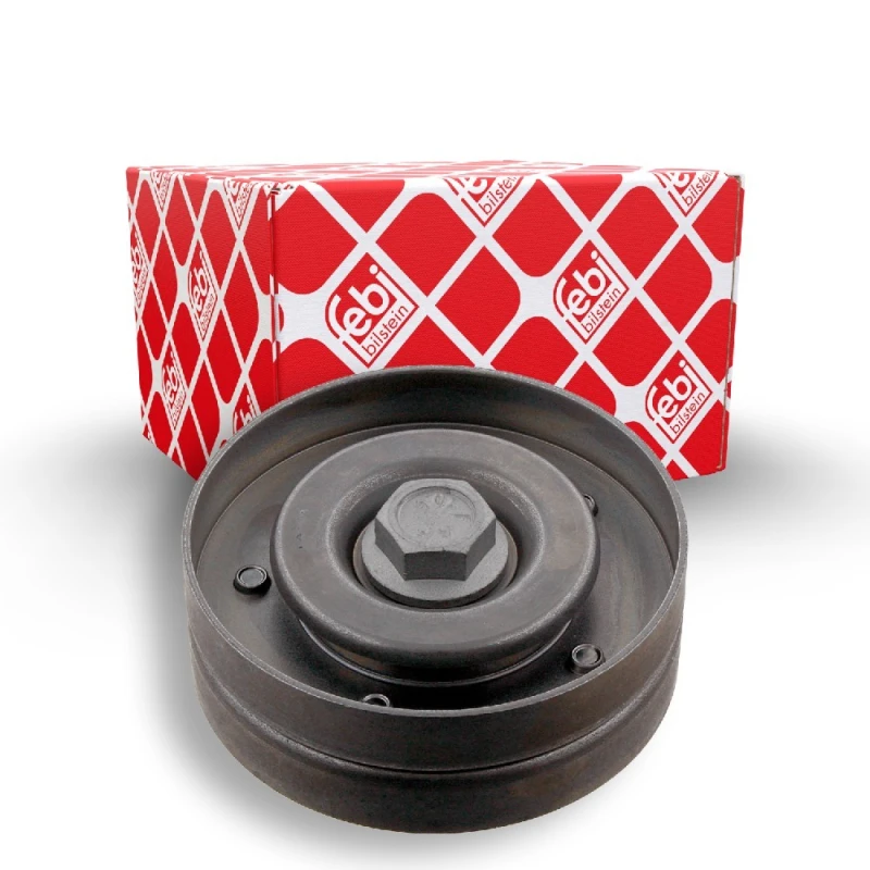 Image of FEBI BILSTEIN 21918 Idler Pulley with screw Metal Deflection/Guide Pulley,v-ribbed belt (312)