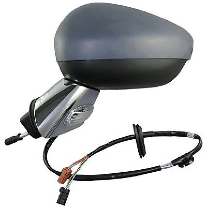 Image of DIEDERICHS 4006124 Wing mirror Right, Complete Mirror, primed, with two plugs Outside Mirror (50)