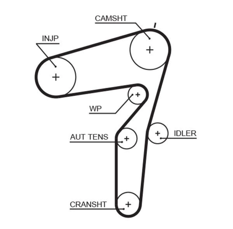 Image of GATES Timing Belt GATES 5600XS
