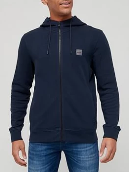 Image of Hugo Boss Zetalk 1 Zip Through Hoodie Navy Size 2XL Men