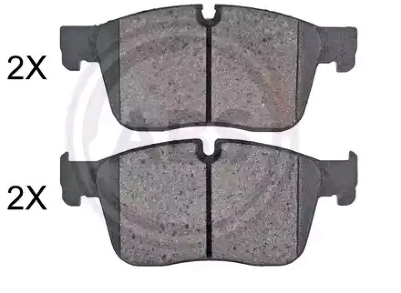 Image of A.B.S. 35129 Brake pad set prepared for wear warning indicator Brake Pad Set,disc brake (402)