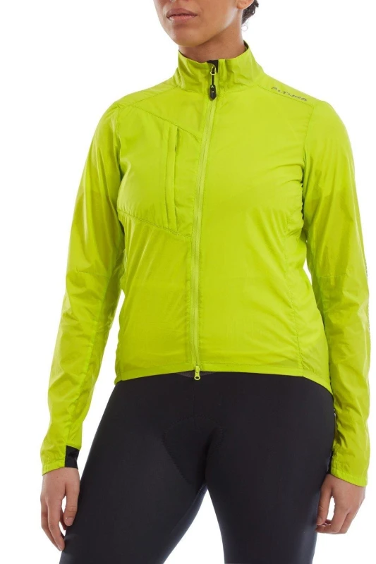 Image of Altura Airstream Womens Windproof Jacket 8 LIME - Cycles UK