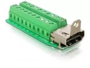 image of DeLOCK Adapter HDMI female > Terminal Block 20pin