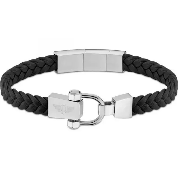 Image of Police Gents Police Jewellery 19cm Bracelet POL.22112BM1 - Black One Size