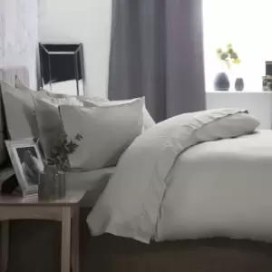Image of Belledorm 1000TC Egyptian Cotton Duvet Cover (Double) (Platinum) - Platinum