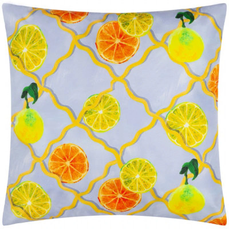 Image of Wylder Citrus Trellis Outdoor Polyester Filled Cushion