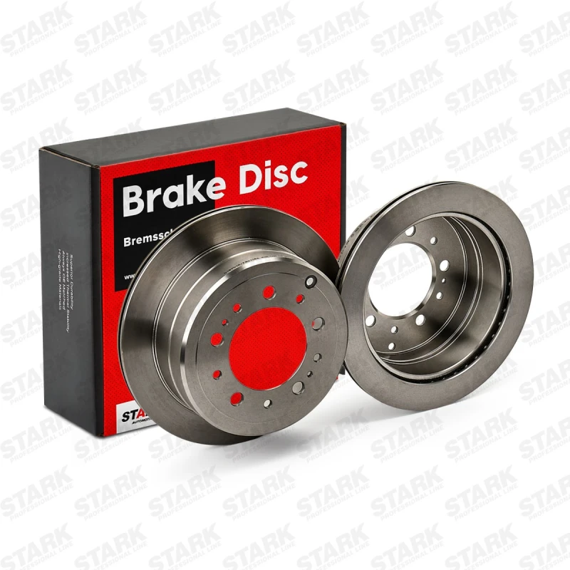 Image of STARK SKBD-0022820 Brake disc Rear Axle, Vented, Cast Iron, Uncoated, Untreated, without bolts/screws Cast Iron Brake Disc (82)