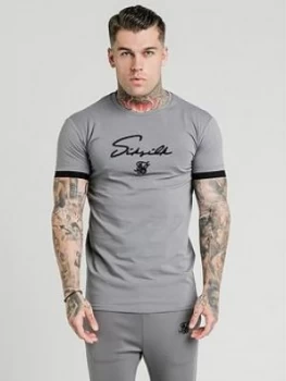 image of SikSilk Tech Short Sleeve T-Shirt - Grey