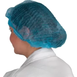 Image of Blue 21" Double Elastic Mob Cap (Pk-100)
