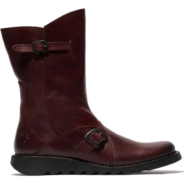 Image of Fly London Womens Mes 2 Wedge Zip Up Boots - UK 6 / EU 39