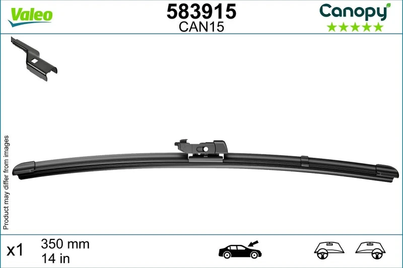 Image of Wiper blade VALEO 583915