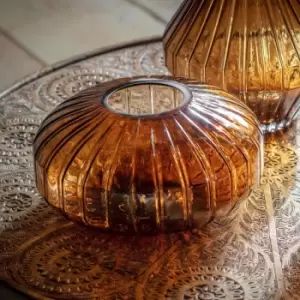 Image of Crossland Grove Syrri Round Glass Bowl Brown